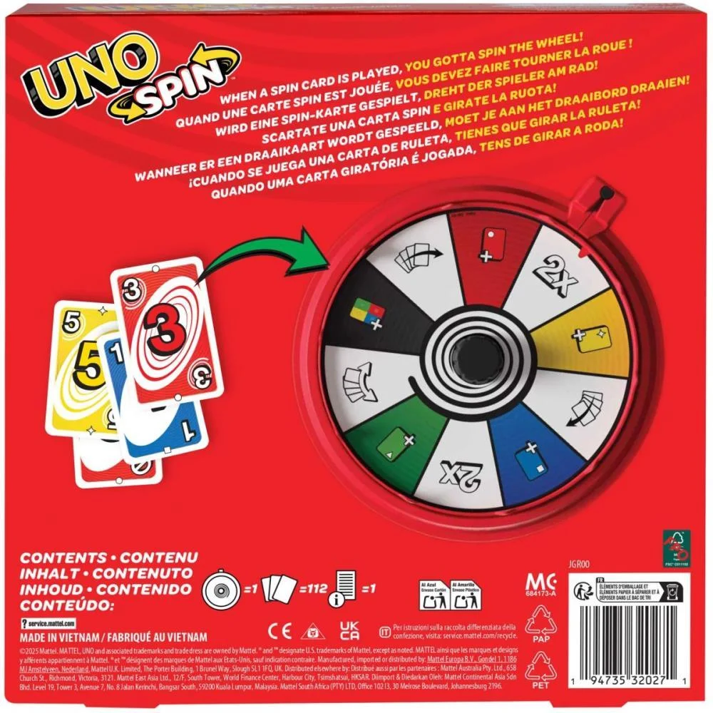JOGO DE CARTAS UNO SPIN REFRESH MATTEL (UNIDADE) - imagem 7