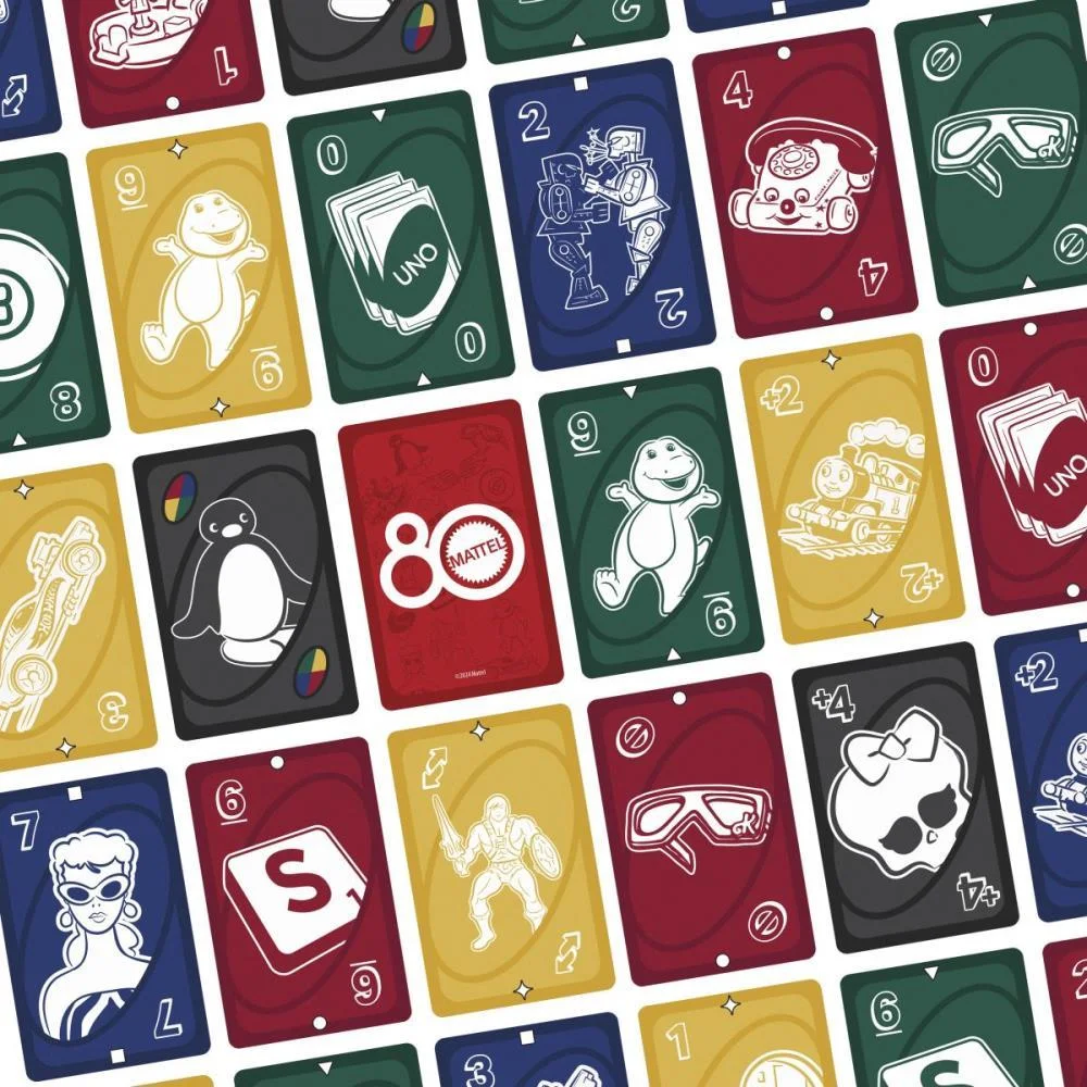 JOGO DE CARTAS UNO 80TH MATTEL MATTEL (UNIDADE) - imagem 7