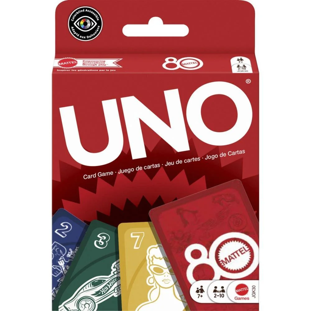 JOGO DE CARTAS UNO 80TH MATTEL MATTEL (UNIDADE) - imagem 9