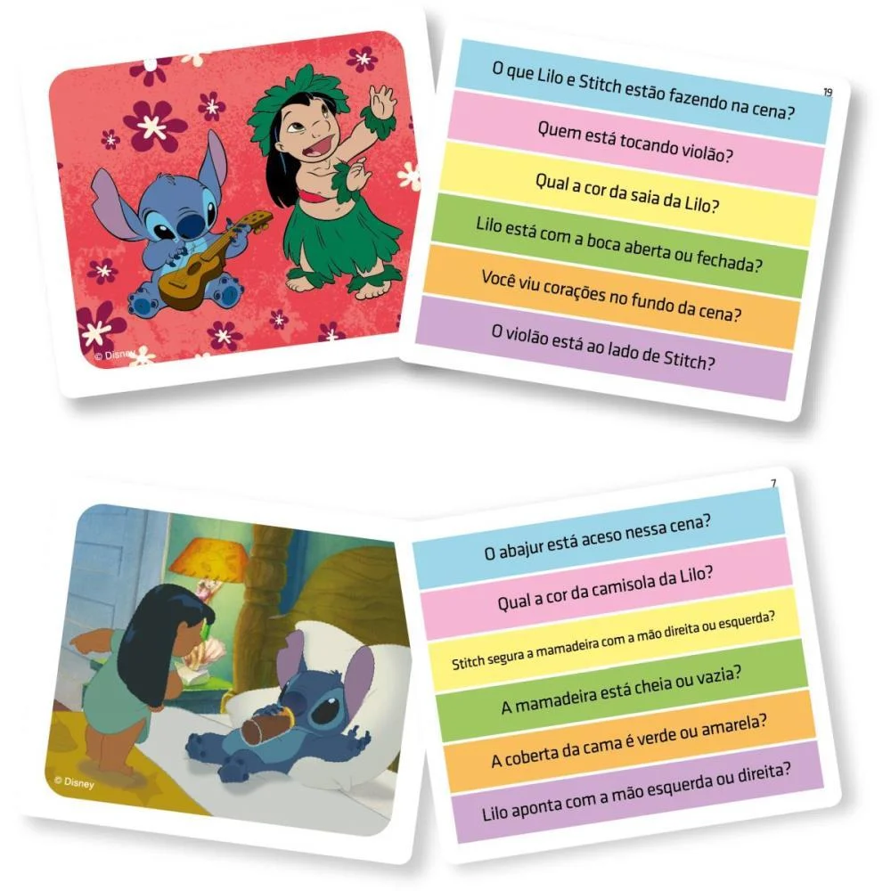 JOGO DE CARTAS STITCH QUEM VIU NIG BRINQUEDOS (UNIDADE) - imagem 3