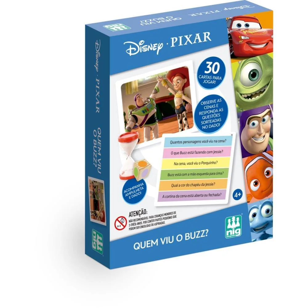 JOGO DE CARTAS TOY STORY QUEM VIU BUZZ NIG BRINQUEDOS (UNIDADE) - imagem 4