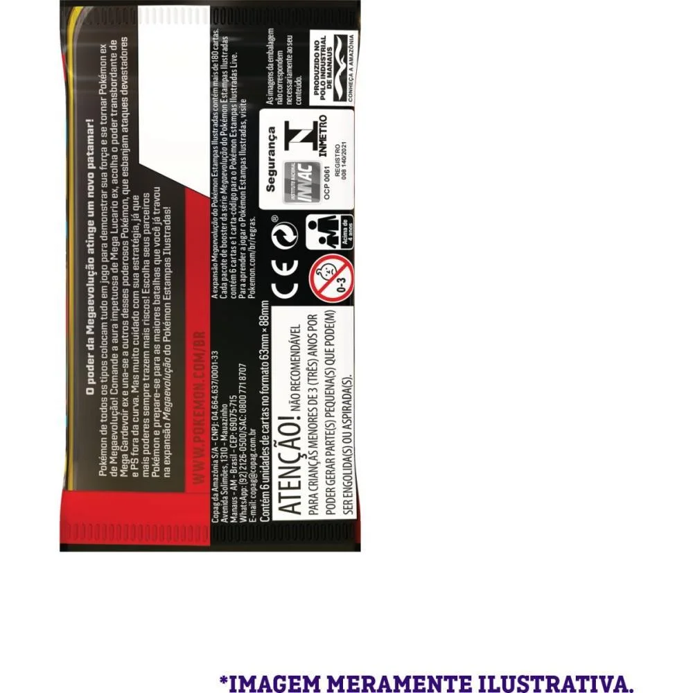 JOGO DE CARTAS POKEMON ME01 MEGAEVOLUCAO COPAG (DP.C/36) - imagem 8