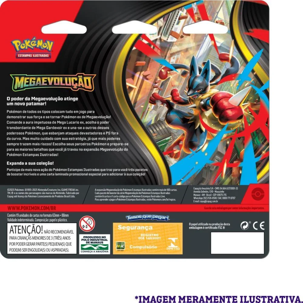 JOGO DE CARTAS POKEMON ME01 MEGAEVOLUCAO COPAG (BL.C/03) - imagem 4
