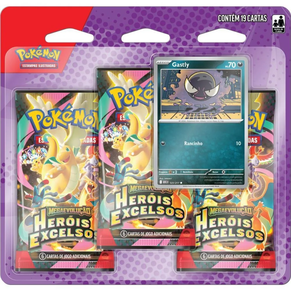 JOGO DE CARTAS POKEMON ME2.5 HEROIS EXCELSOS COPAG (BL.C/03) - imagem 2