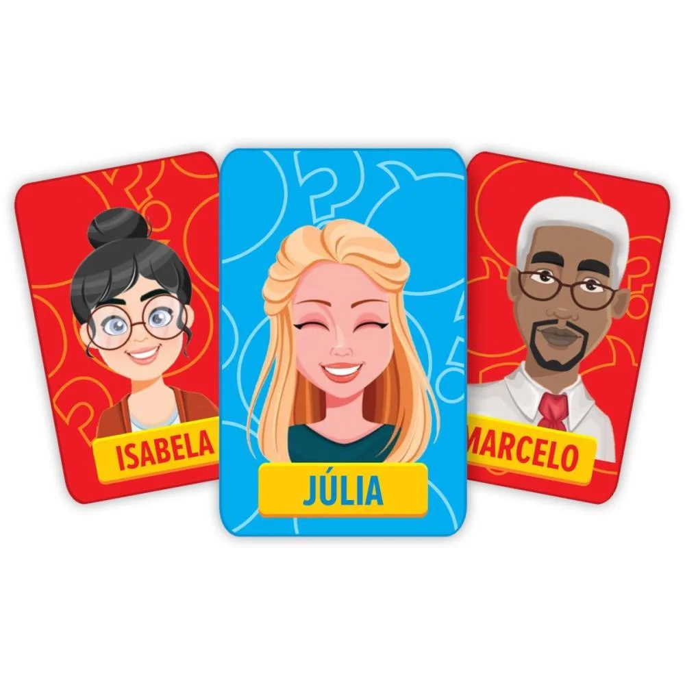 JOGO DE CARTAS QUEM É QUEM? 54 CARTAS GGB PLAST (UNIDADE) - imagem 3