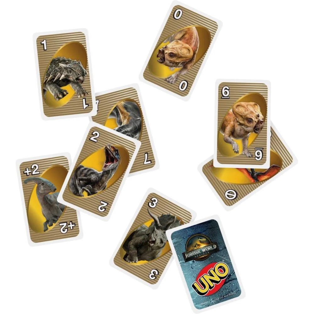 JOGO DE CARTAS UNO JURASSIC WORLD 4 MATTEL (UNIDADE) - imagem 4