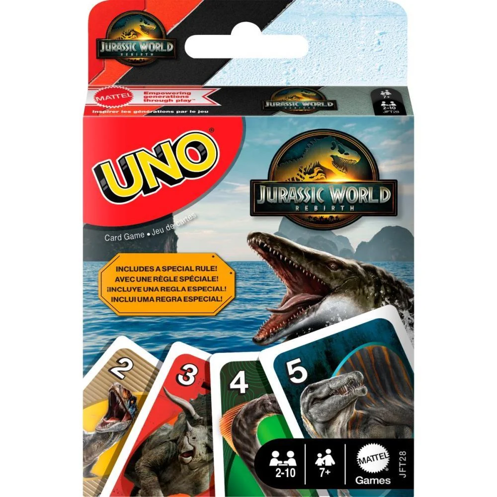 JOGO DE CARTAS UNO JURASSIC WORLD 4 MATTEL (UNIDADE) - imagem 7