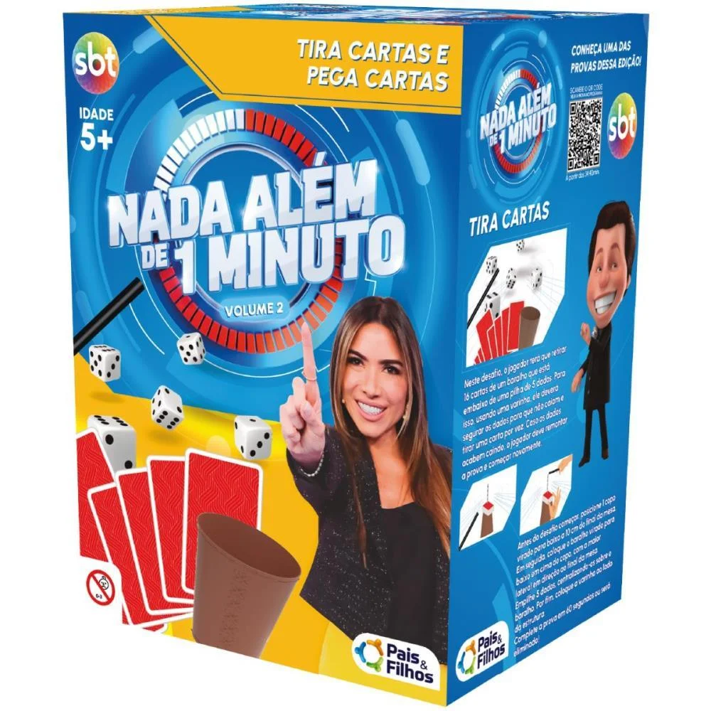 JOGO DE CARTAS NADA ALEM DE 1MIN. TIRA CARTAS PAIS E FILHOS (UNIDADE) - imagem 2