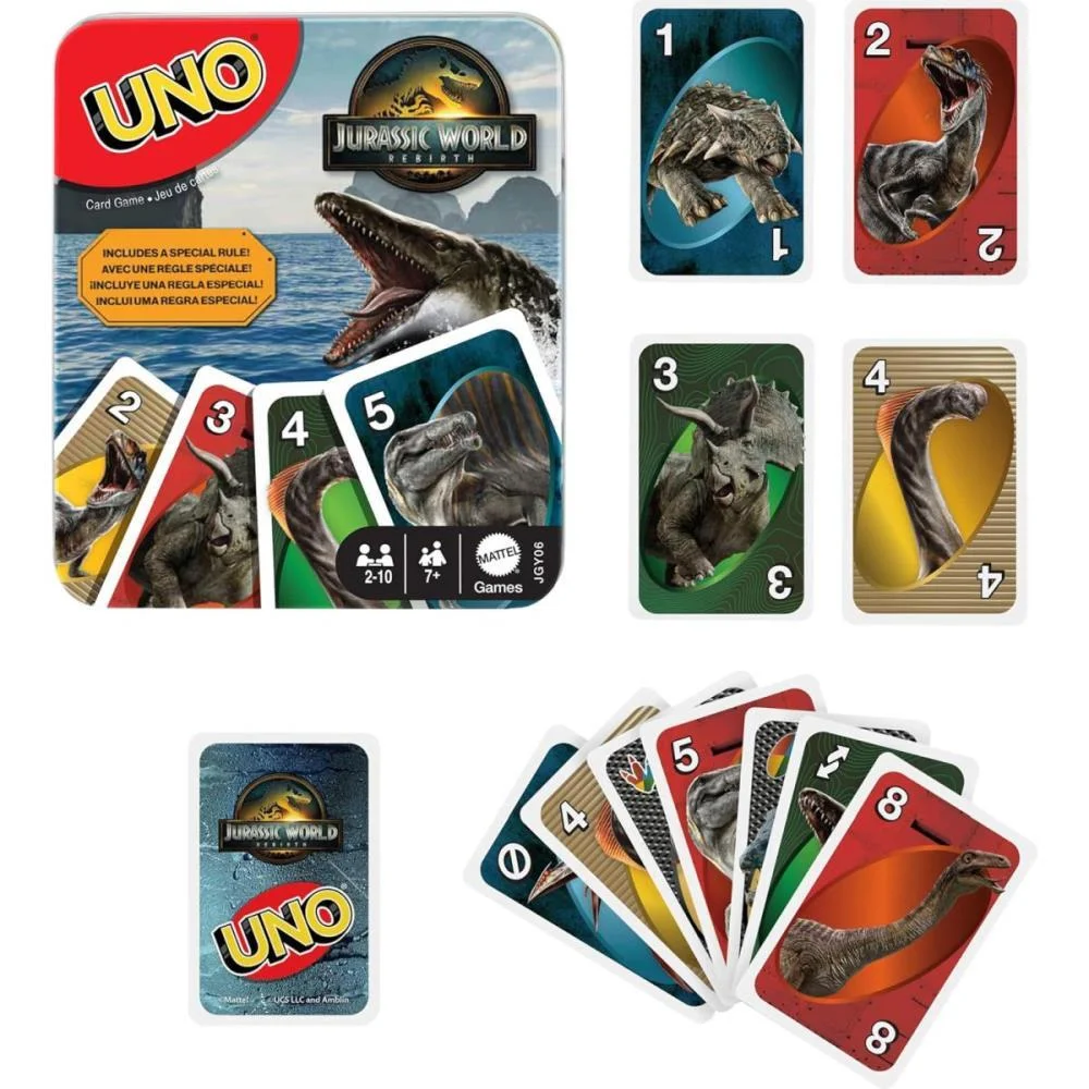 JOGO DE CARTAS UNO JW REBIRTH EM LATA MATTEL (UNIDADE) - imagem 5
