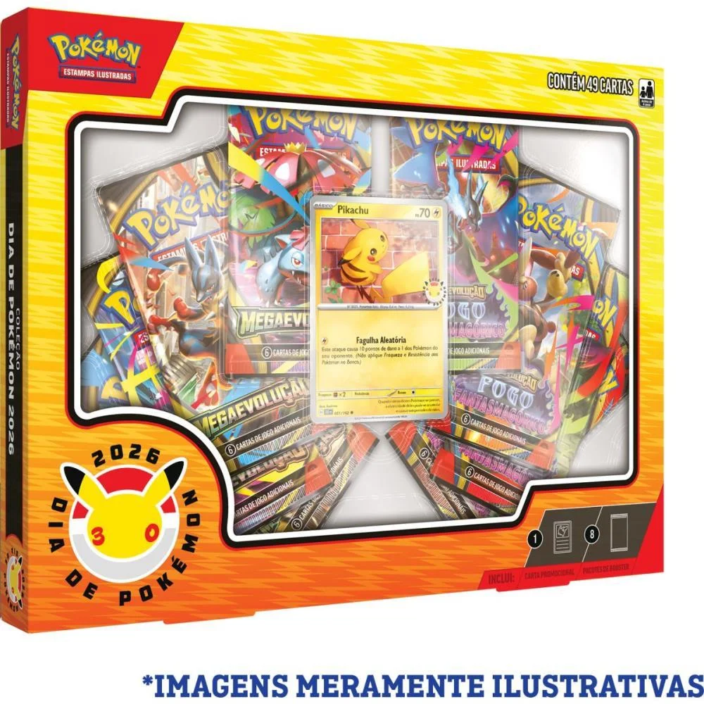 JOGO DE CARTAS POKEMON DIA DE POKEMON 2026 COPAG (UNIDADE) - imagem 3