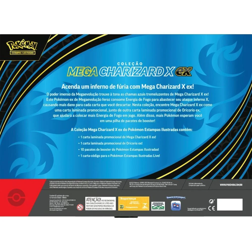 JOGO DE CARTAS POKEMON BOX MEGA CHARIZARD EX COPAG (UNIDADE) - imagem 3