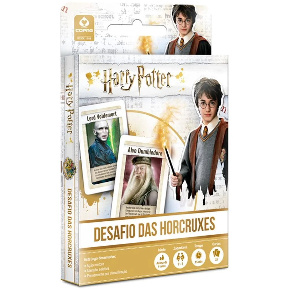 JOGO DE CARTAS HARRY POTTER DESAFIO HORCRUXES COPAG (UNIDADE) - imagem 3