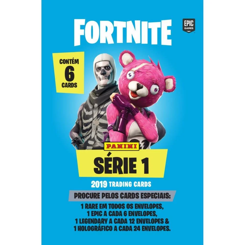 JOGO DE CARTAS FORTNITE SERIE 1 ENV.C/6 CARDS PANINI (CX.C/24) - imagem 2