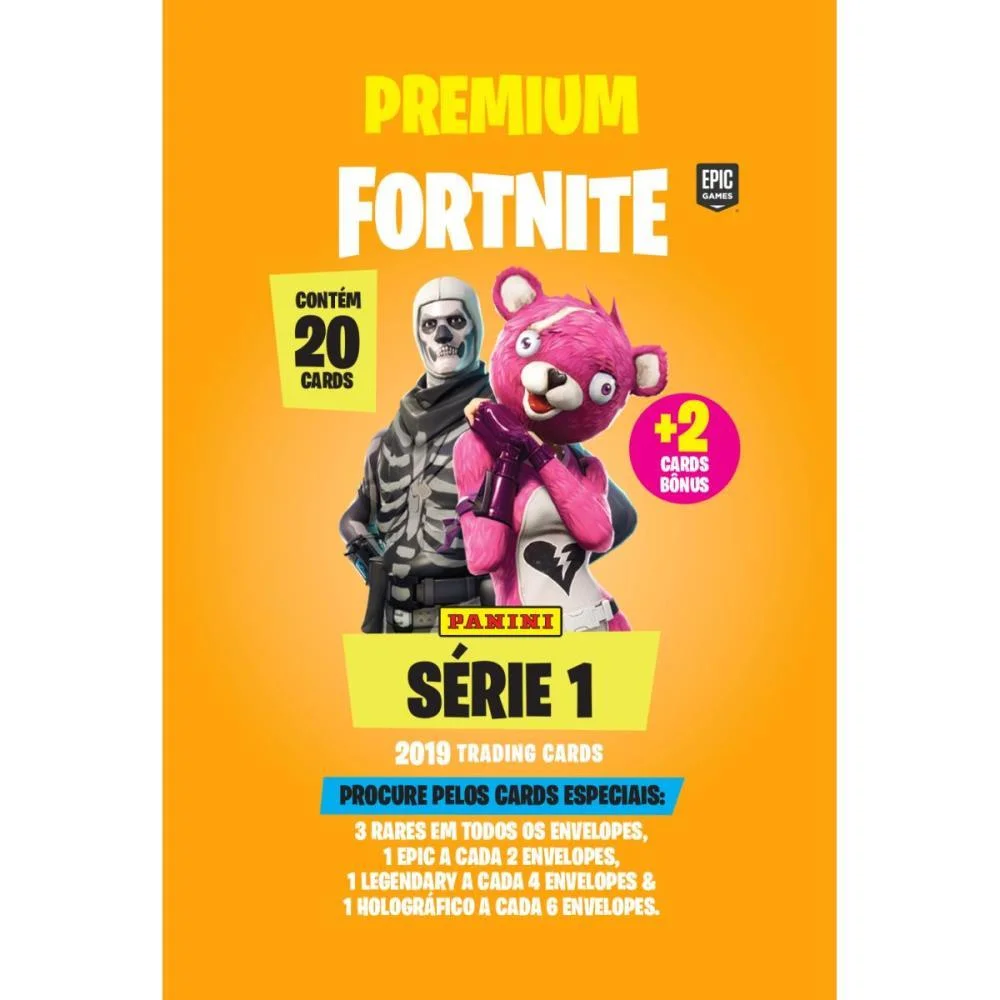 JOGO DE CARTAS FORTNITE PREMIUM ENV.20+2CARDS PANINI (UNIDADE) - imagem 2