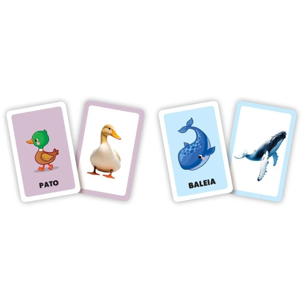 JOGO DE CARTAS EDUCA ANIMAIS 34 CARTAS GGB PLAST (UNIDADE) - imagem 3