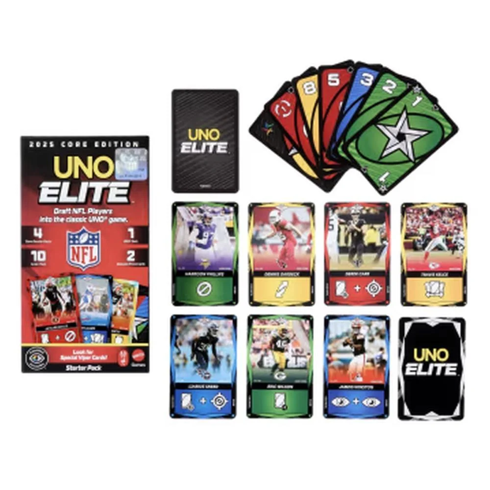 JOGO DE CARTAS UNO ELITE NFL STARTER PACK MATTEL (UNIDADE) - imagem 3