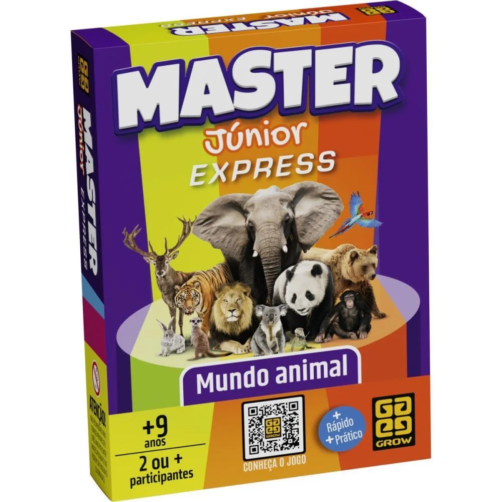 JOGO DE CARTAS MASTER JUNIOR MUNDO ANIMAL GROW (UNIDADE) - imagem 5