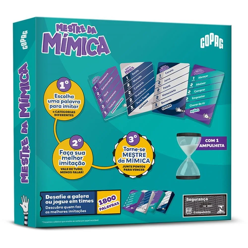 JOGO DE CARTAS MESTRE DA MIMICA COPAG (UNIDADE) - imagem 5