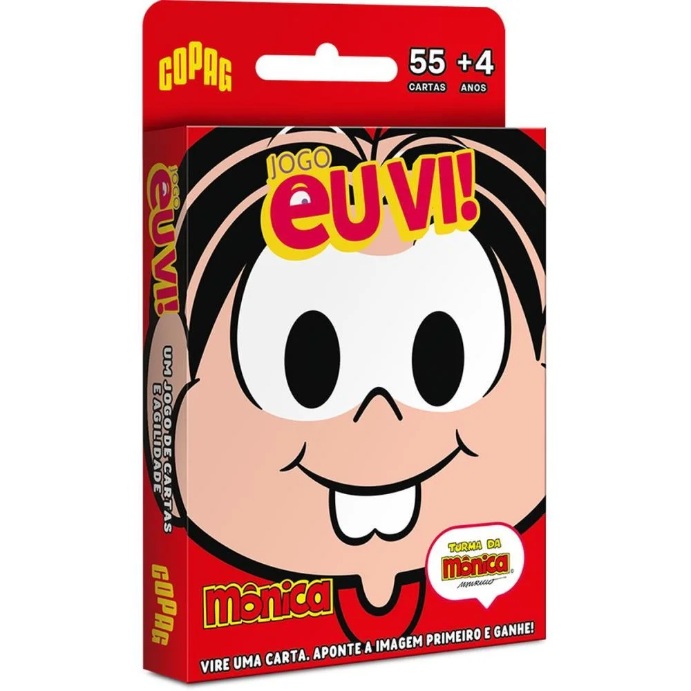 JOGO DE CARTAS EU VI! TURMA DA MONICA COPAG (UNIDADE) - imagem 2
