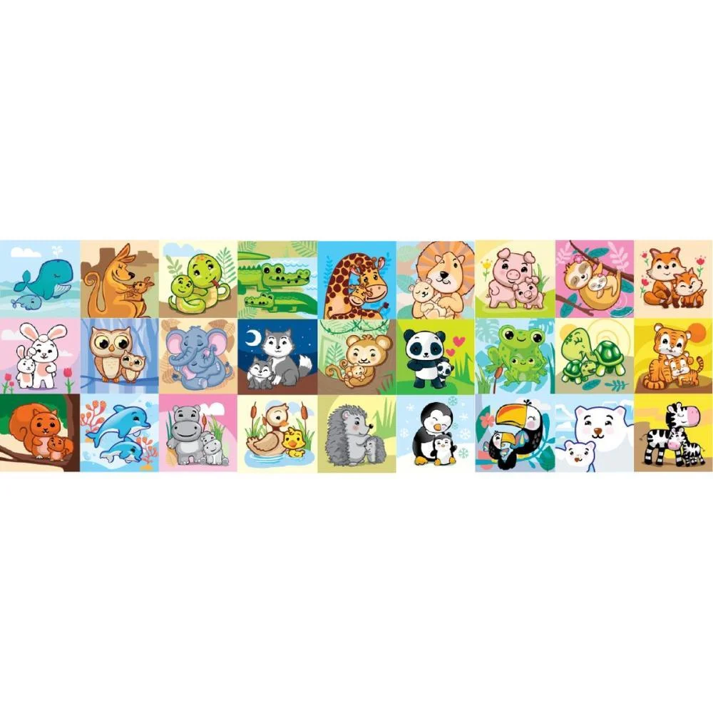 JOGO DA MEMORIA BICHOS E FILHOTES 54 PECAS PAIS E FILHOS (UNIDADE) - imagem 3