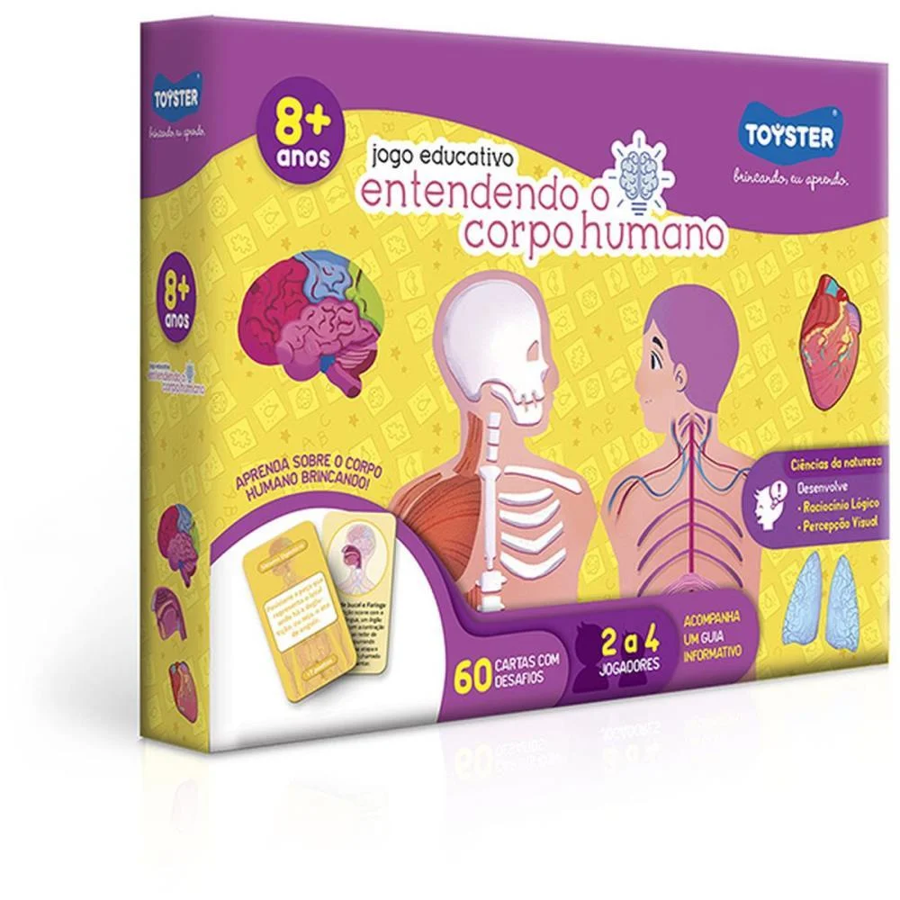 JOGO EDUCATIVO ENTENDENDO O CORPO HUMANO 17PC TOYSTER (UNIDADE) - imagem 2
