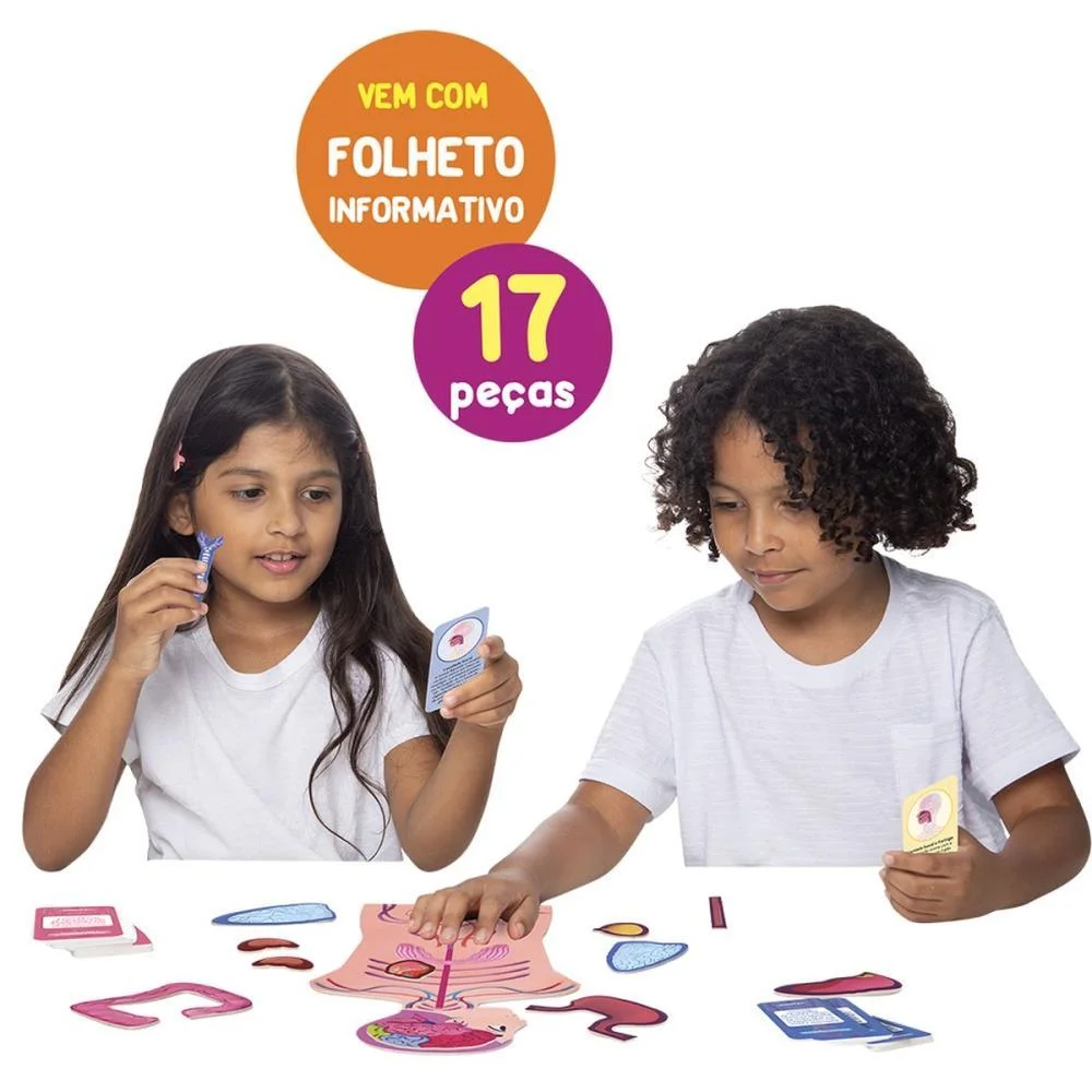 JOGO EDUCATIVO ENTENDENDO O CORPO HUMANO 17PC TOYSTER (UNIDADE) - imagem 4