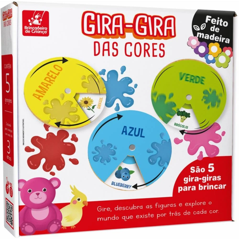 JOGO EDUCATIVO GIRA GIRA DAS CORES BRINC. DE CRIANCA (UNIDADE) - imagem 2