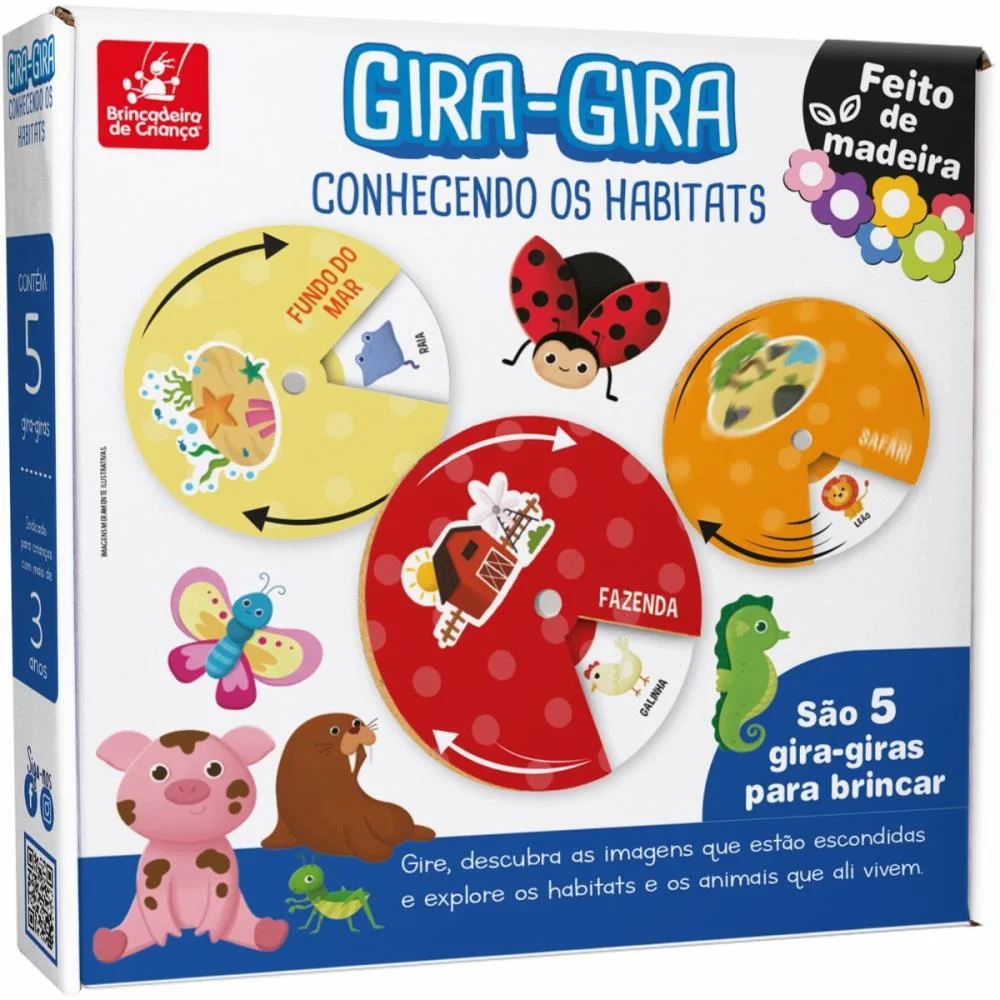 JOGO EDUCATIVO GIRA GIRA CONHECENDO HABITATS BRINC. DE CRIANCA (UNIDADE) - imagem 3