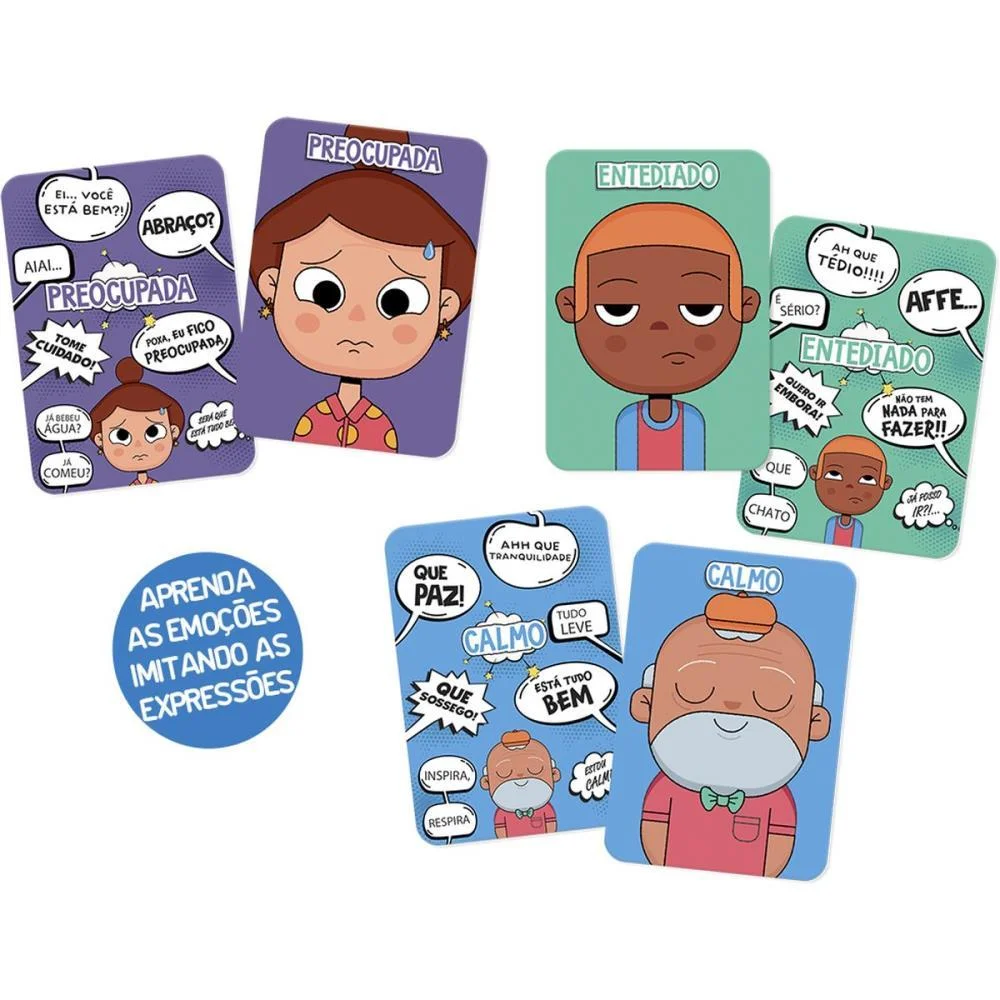 JOGO EDUCATIVO CARTAS GENIAIS CARAS E CARETAS TOYSTER (UNIDADE) - imagem 4