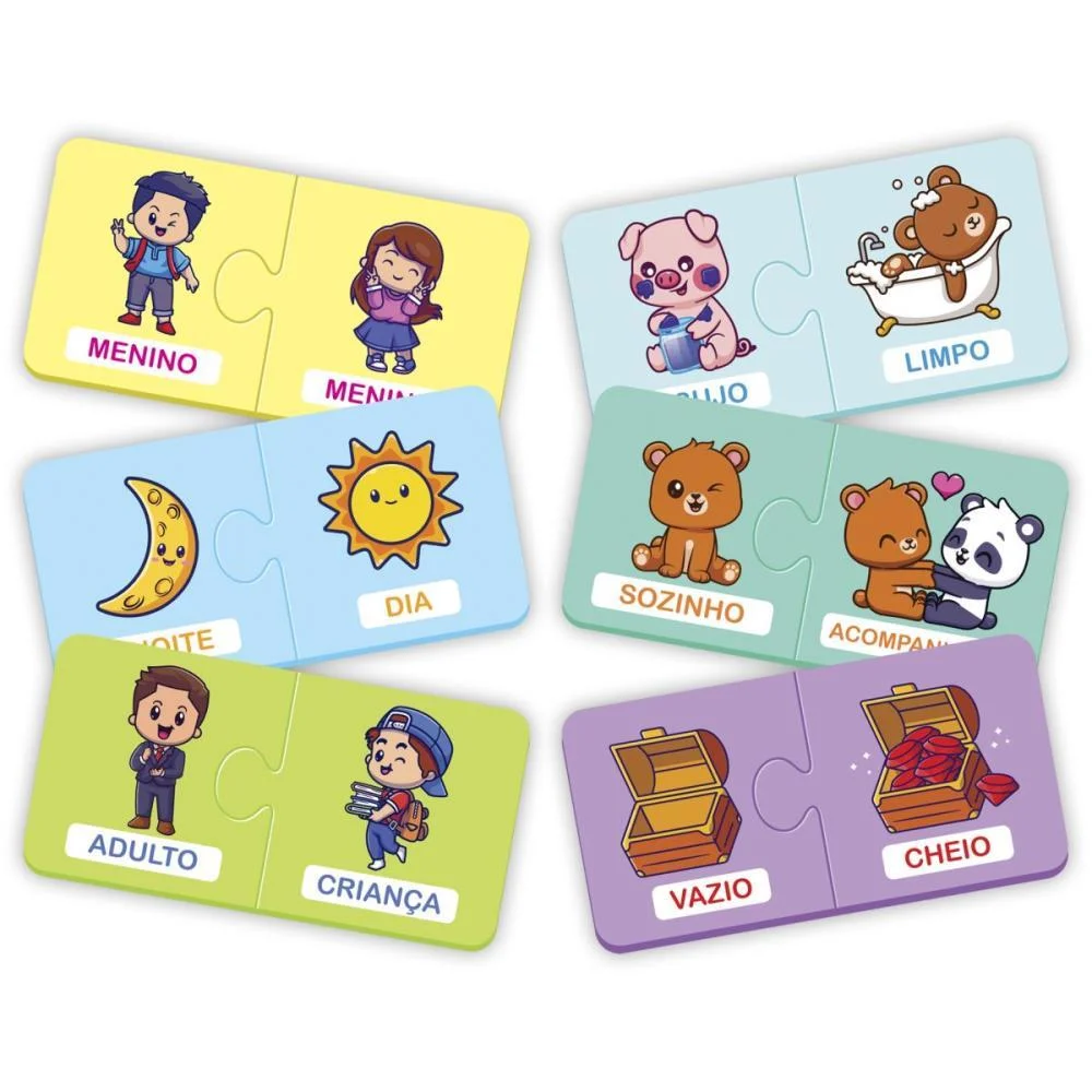 BRINQUEDO PEDAGOGICO OPOSTOS 48 PCS GGB PLAST (UNIDADE) - imagem 4