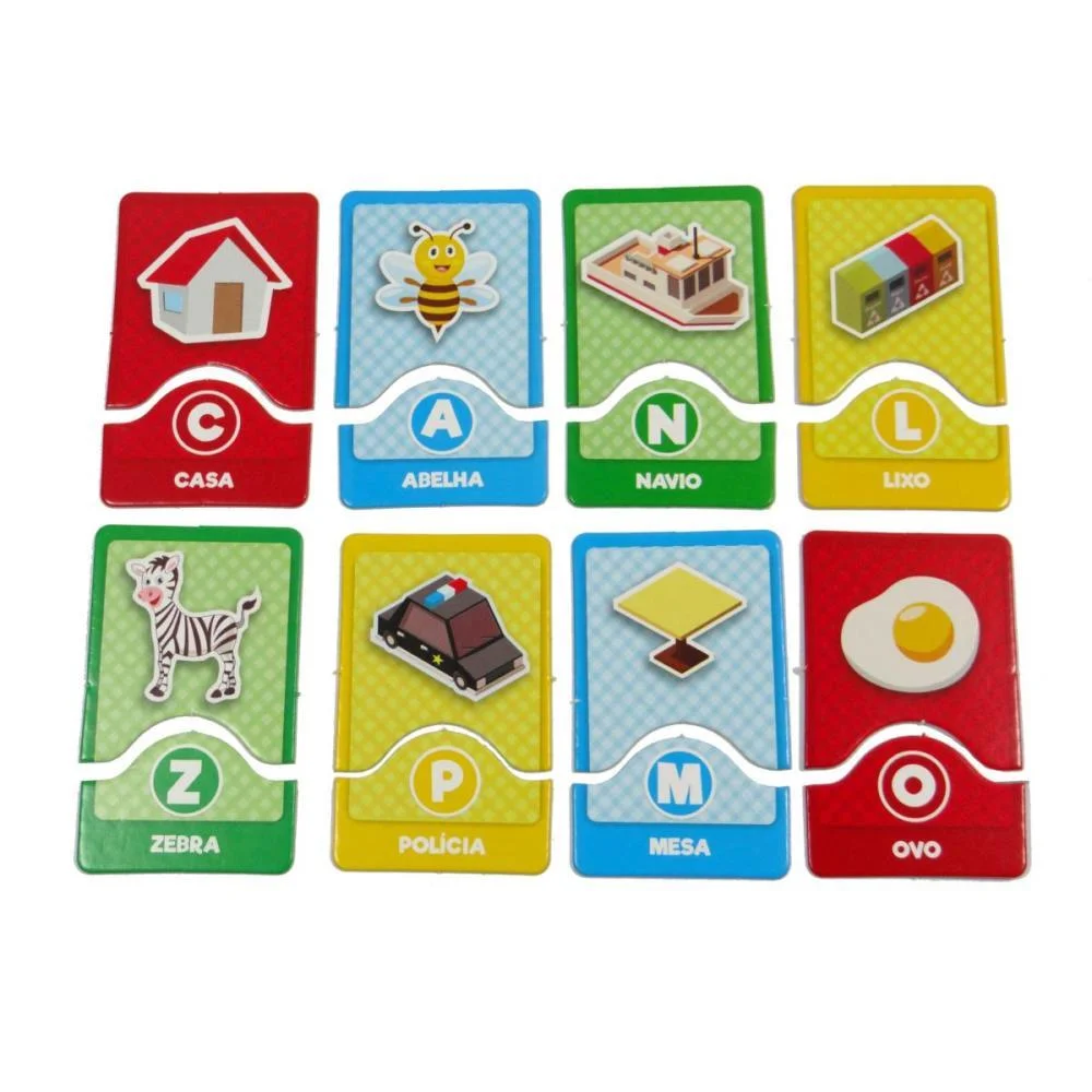 BRINQUEDO PEDAGOGICO APRENDENDO O ALFABETO 26PÇS COLUNA (UNIDADE) - imagem 3
