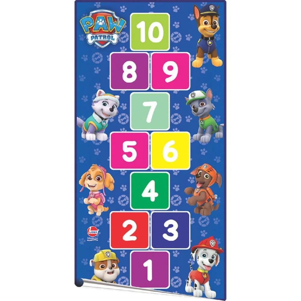 BRINQUEDO PEDAGOGICO EVA PATRULHA CANINA AMARELINHA LIDER (UNIDADE) - imagem 4