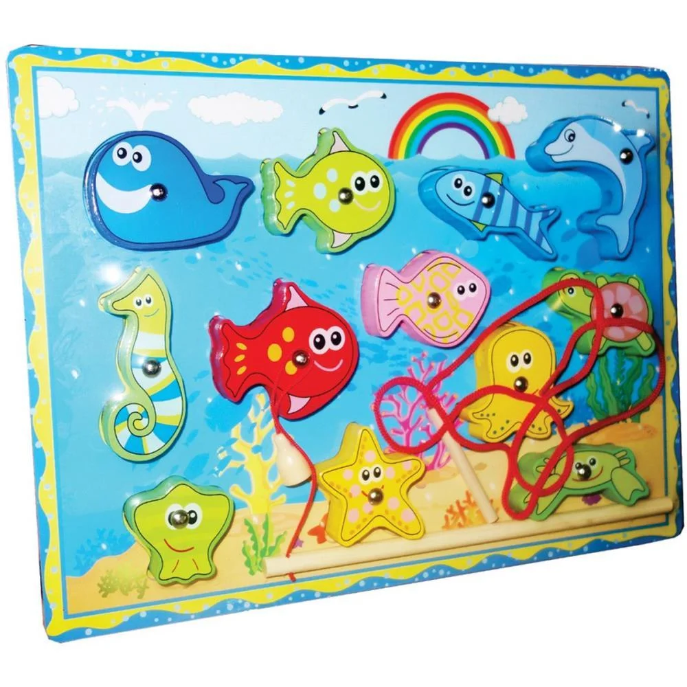 BRINQUEDO PEDAGOGICO MADEIRA PESCARIA DIVERTIDA TOY MIX (UNIDADE) - imagem 2