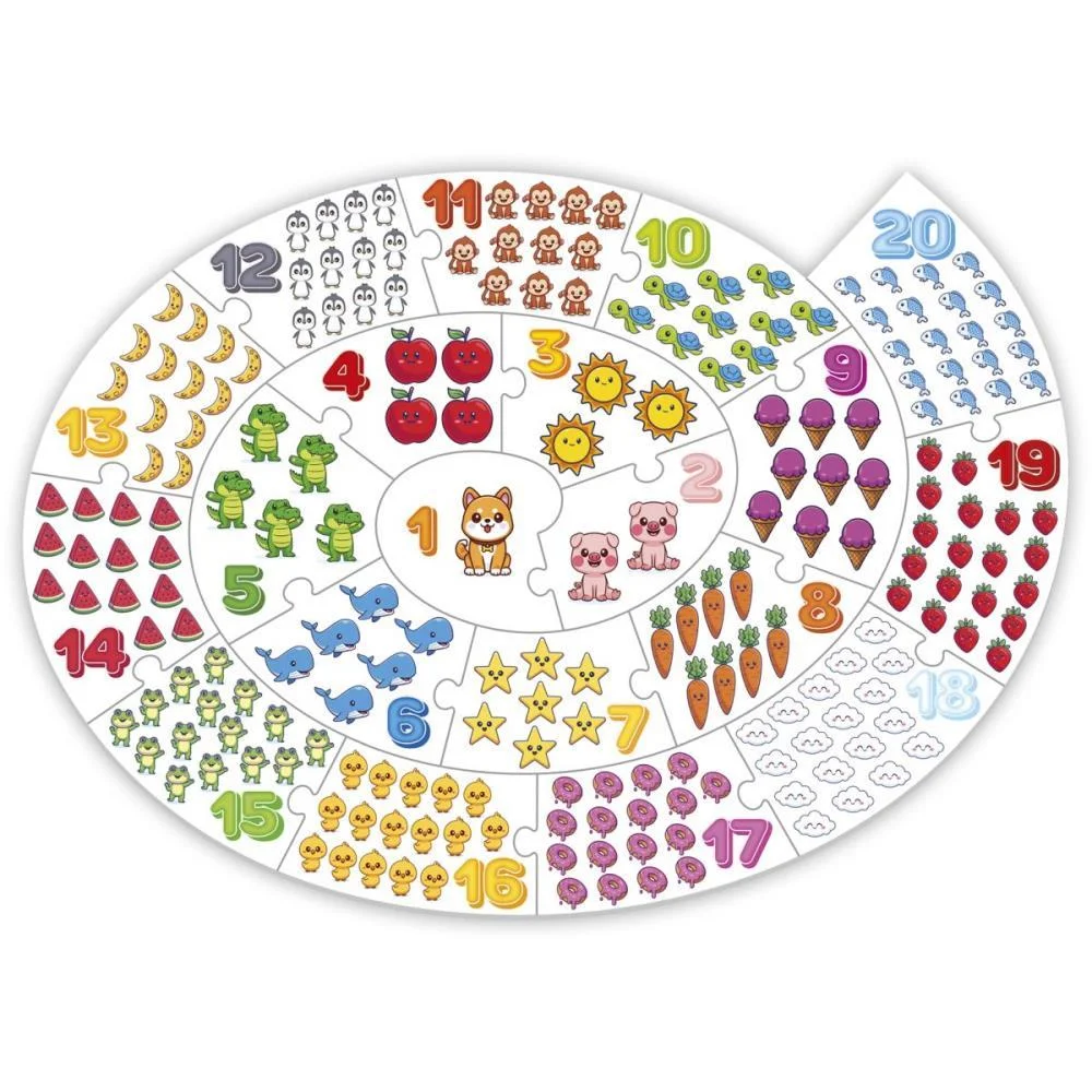 BRINQUEDO PEDAGOGICO APRENDENDO A CONTAR DE 1 AO 20 GGB PLAST (UNIDADE) - imagem 4