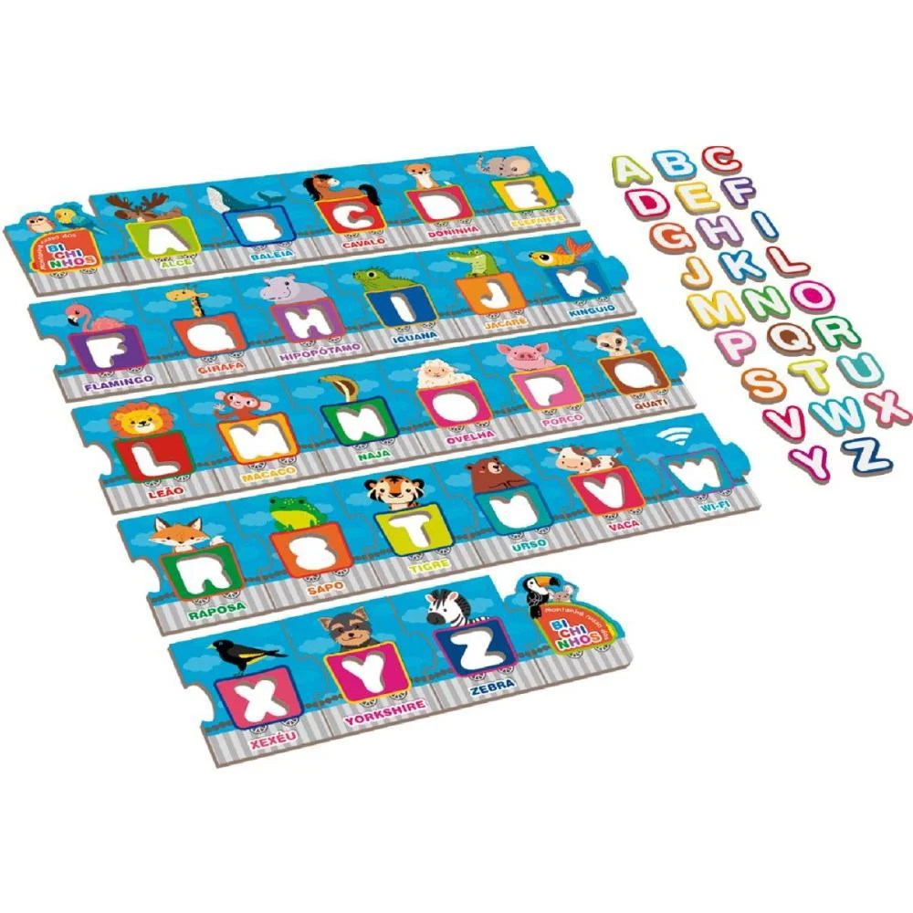 BRINQUEDO PEDAGOGICO ALFABETO MONTANHA RUSSA DOS BI PAIS E FILHOS (UNIDADE) - imagem 3