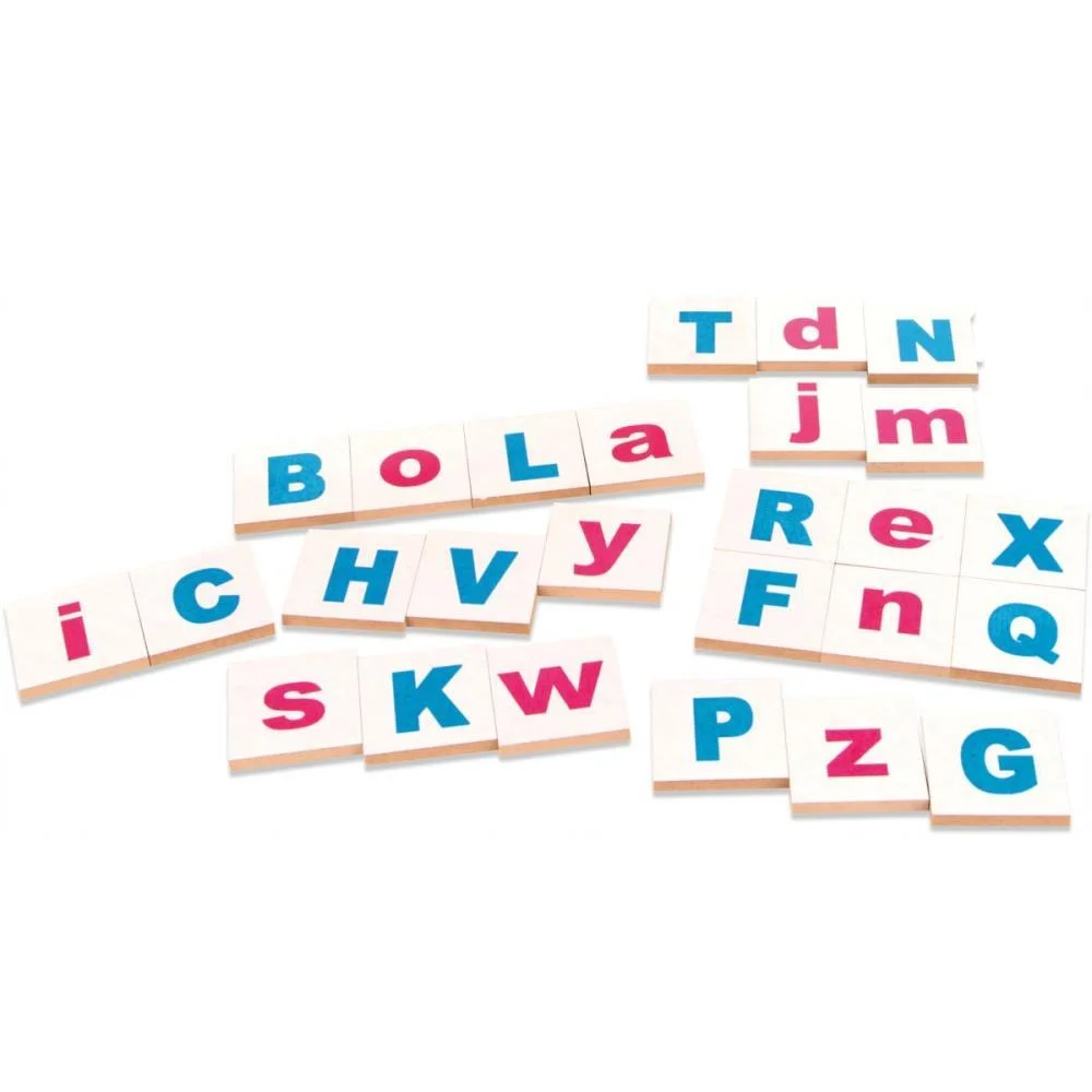 BRINQUEDO PEDAGOGICO MADEIRA ALFABETO NA MADEIRA 26PCS CARLU (UNIDADE) - imagem 2