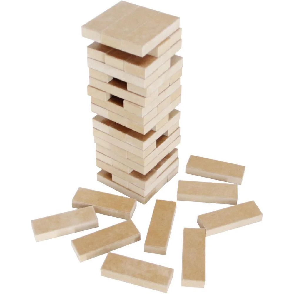 BRINQUEDO PEDAGOGICO MADEIRA TORRE LEGAL 54PECAS CARLU (UNIDADE) - imagem 5