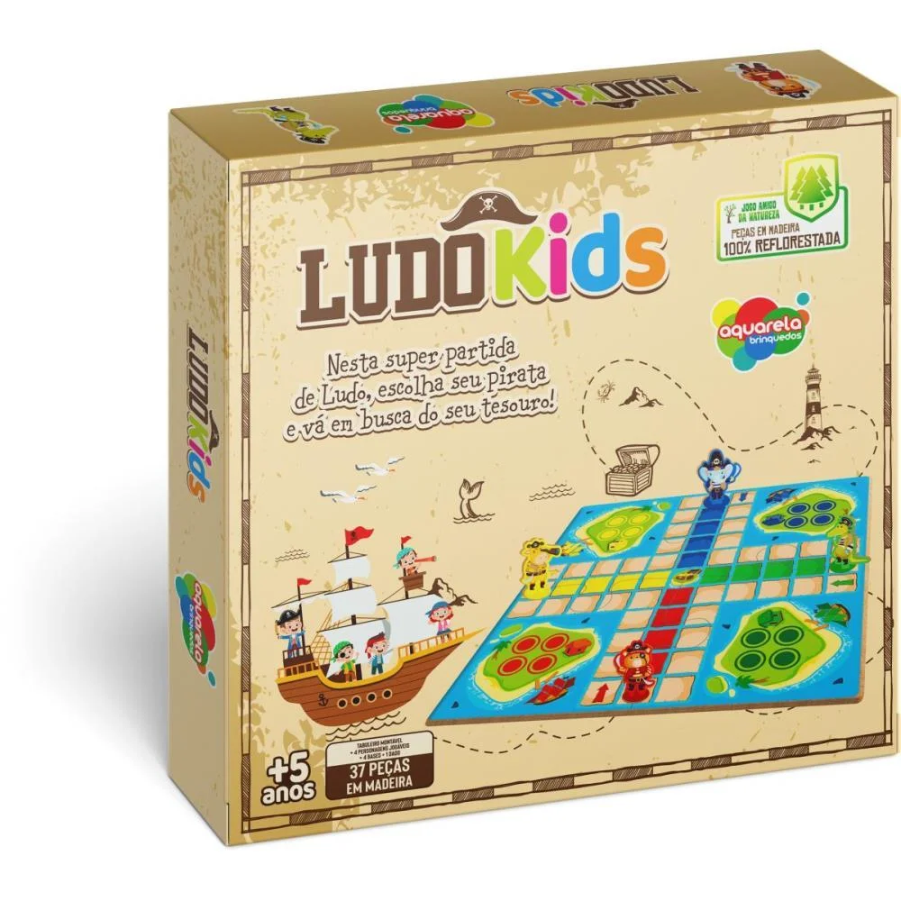 BRINQUEDO PEDAGOGICO MADEIRA LUDO KIDS 37PCS AQUARELA BRINQUEDOS (UNIDADE) - imagem 4