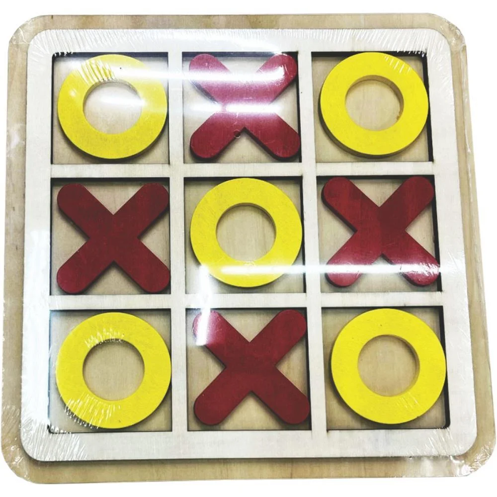 BRINQUEDO PEDAGOGICO MADEIRA JOGO DA VELHA 22X22CM TOY MIX (UNIDADE) - imagem 3