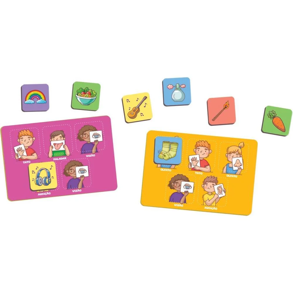 BRINQUEDO PEDAGOGICO MADEIRA MEUS 5 SENTIDOS NIG BRINQUEDOS (UNIDADE) - imagem 3