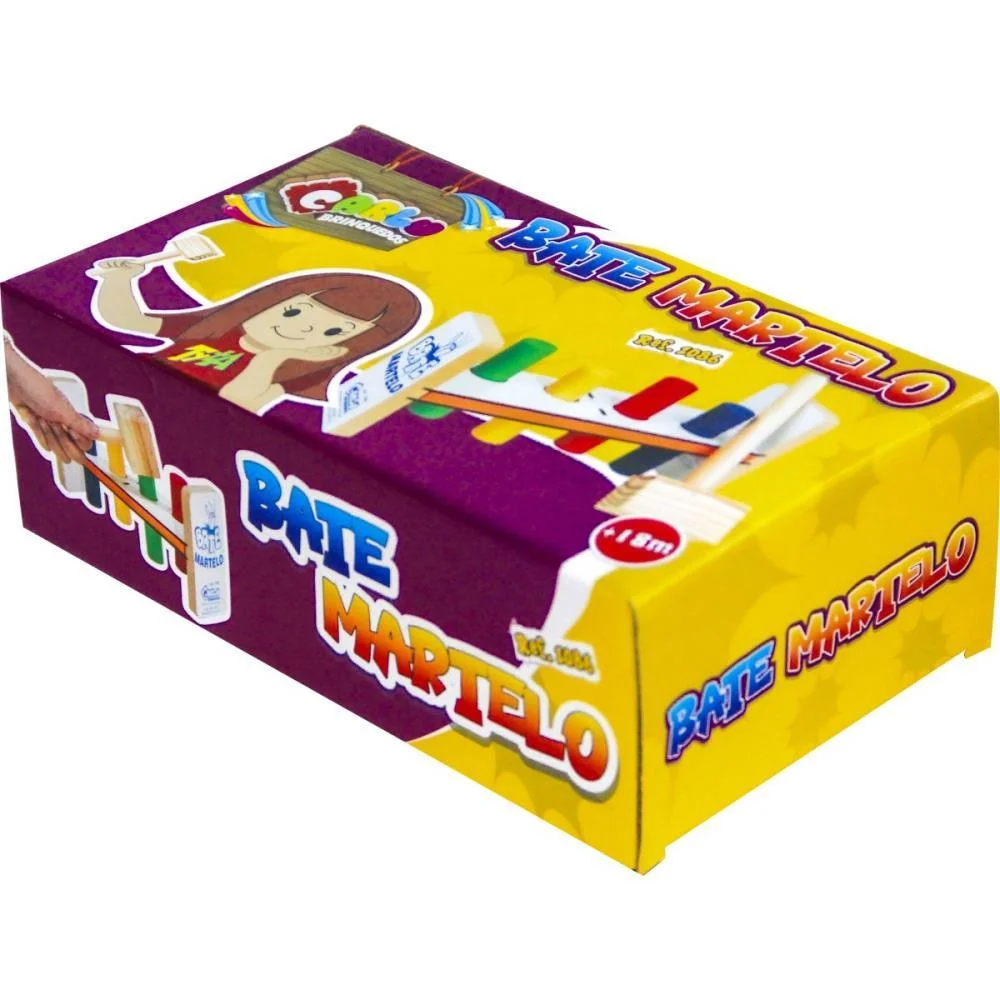 BRINQUEDO PEDAGOGICO MADEIRA BATE MARTELO 5 PECAS CARLU (UNIDADE) - imagem 6