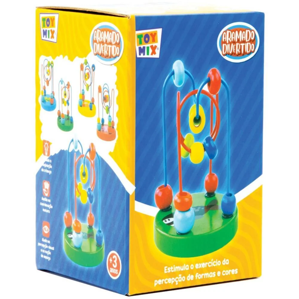 BRINQUEDO PEDAGOGICO MADEIRA ARAMADO DIVERTIDO RF45 (S) TOY MIX (UNIDADE) - imagem 7