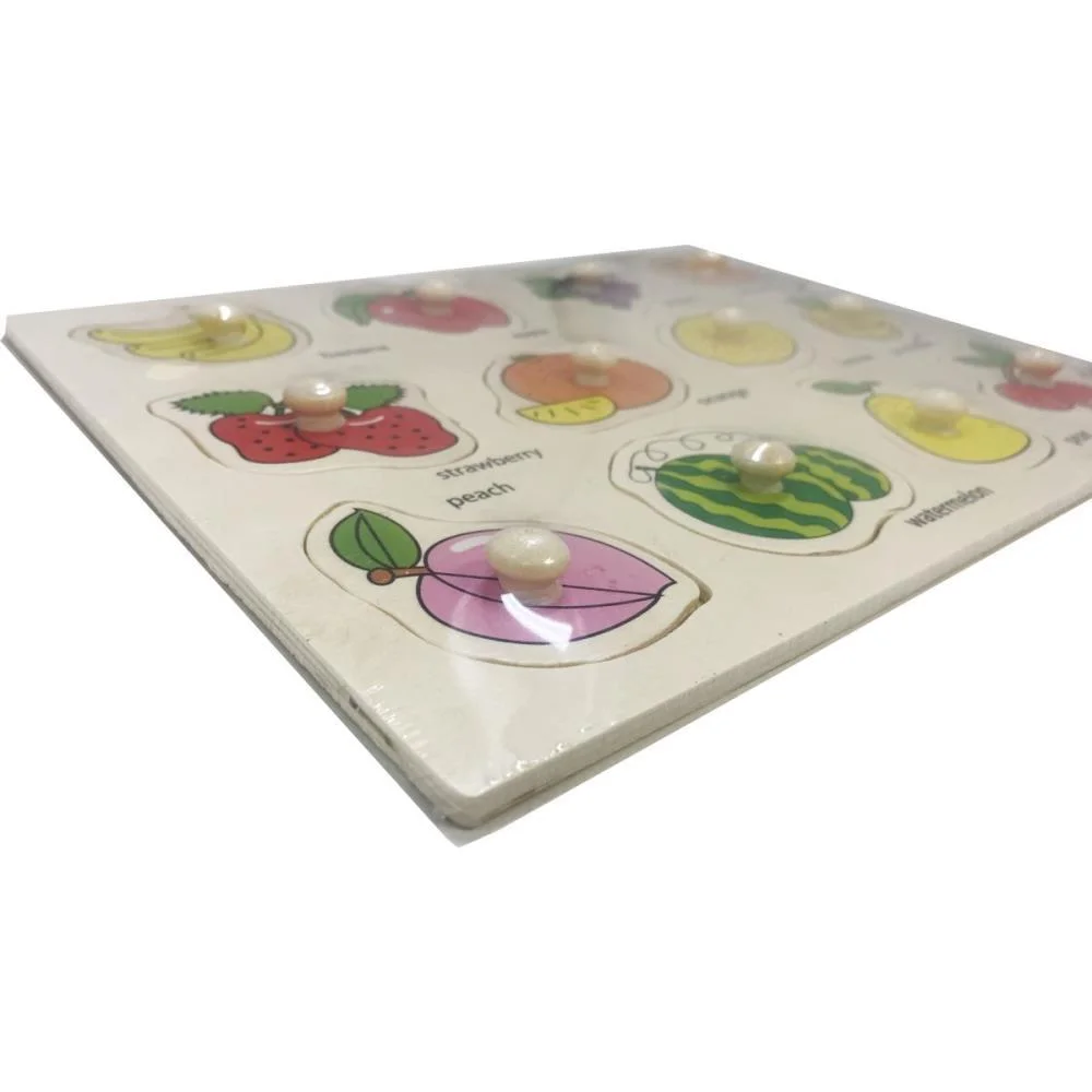 BRINQUEDO PEDAGOGICO MADEIRA ENCAIXE DIVERTIDO FRUTAS TOY MIX (UNIDADE) - imagem 3