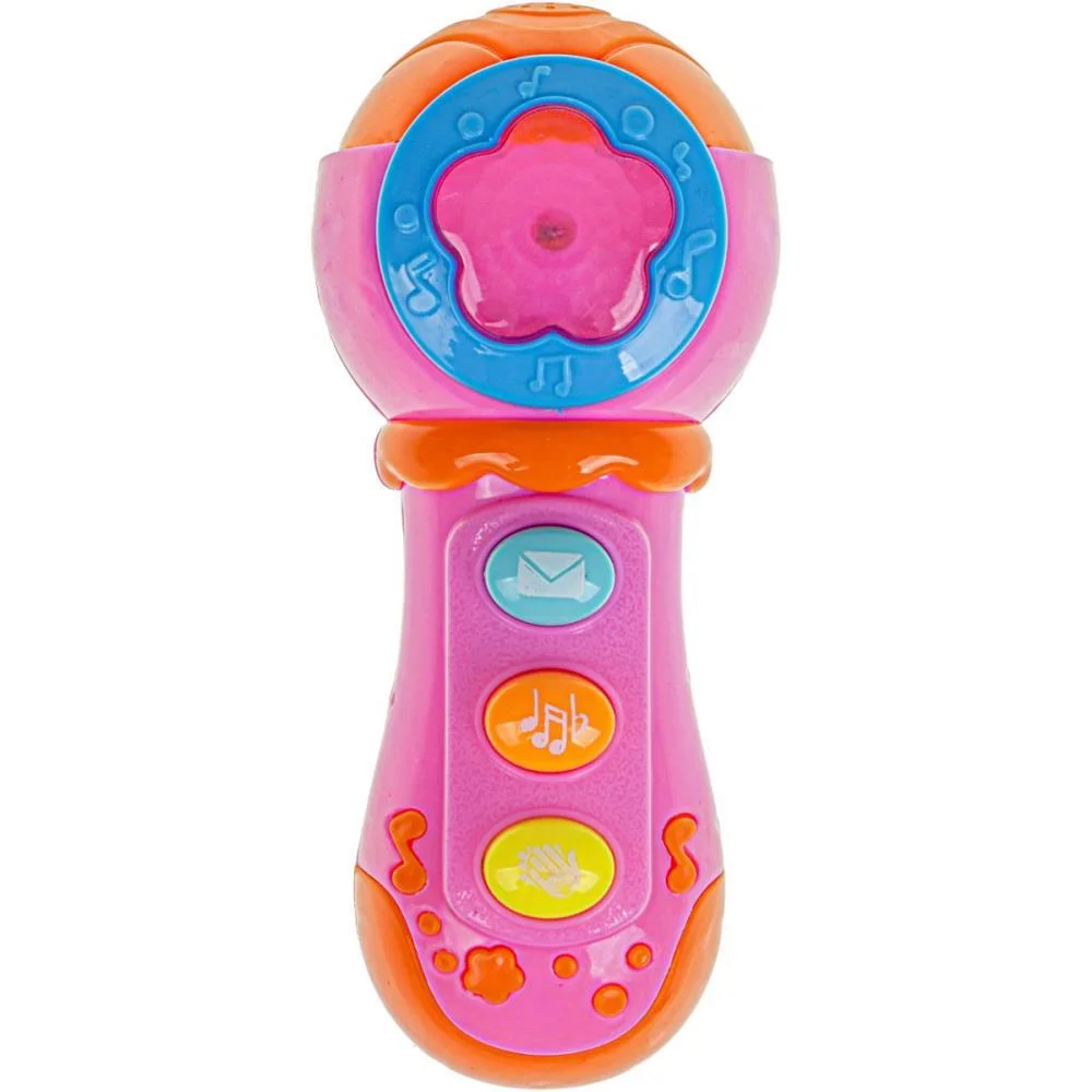 INSTRUMENTO MUSICAL MICROFONE BABY C/LUZ E SOM ART BRINK (UNIDADE) - imagem 5