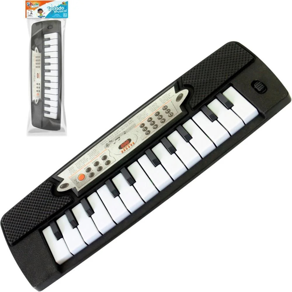 INSTRUMENTO MUSICAL TECLADO BLACK 27CM ART BRINK (UNIDADE) - imagem 3