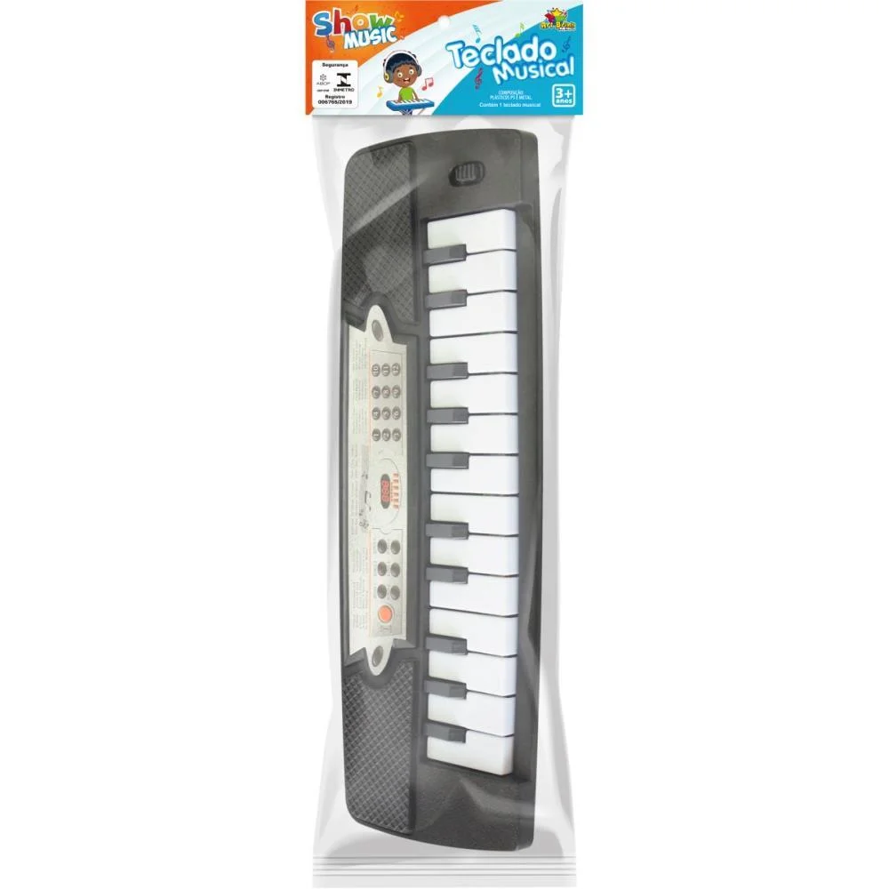 INSTRUMENTO MUSICAL TECLADO BLACK 27CM ART BRINK (UNIDADE) - imagem 4