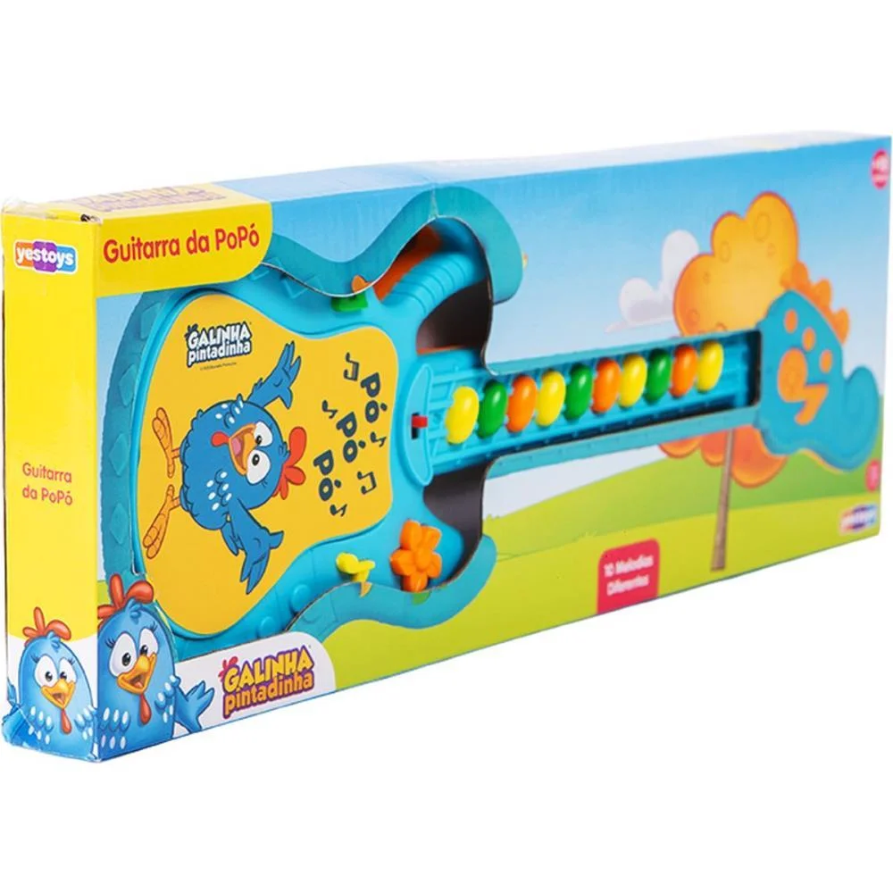INSTRUMENTO MUSICAL GALINHA PINTADINHA GUITARRA EL YES TOYS (UNIDADE) - imagem 4