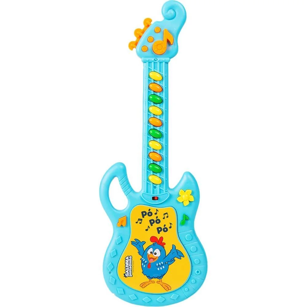 INSTRUMENTO MUSICAL GALINHA PINTADINHA GUITARRA EL YES TOYS (UNIDADE) - imagem 6