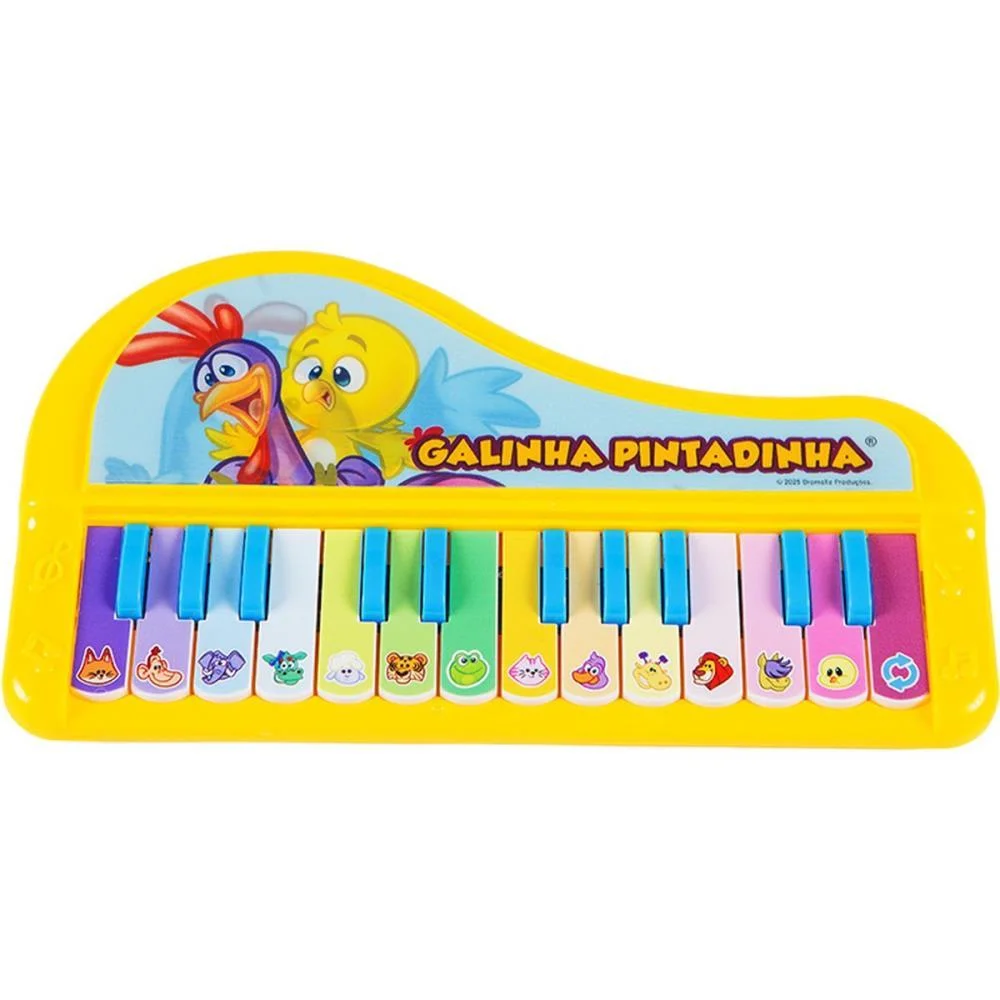 INSTRUMENTO MUSICAL GALINHA PINTADINHA TECLADO HOL YES TOYS (UNIDADE) - imagem 4