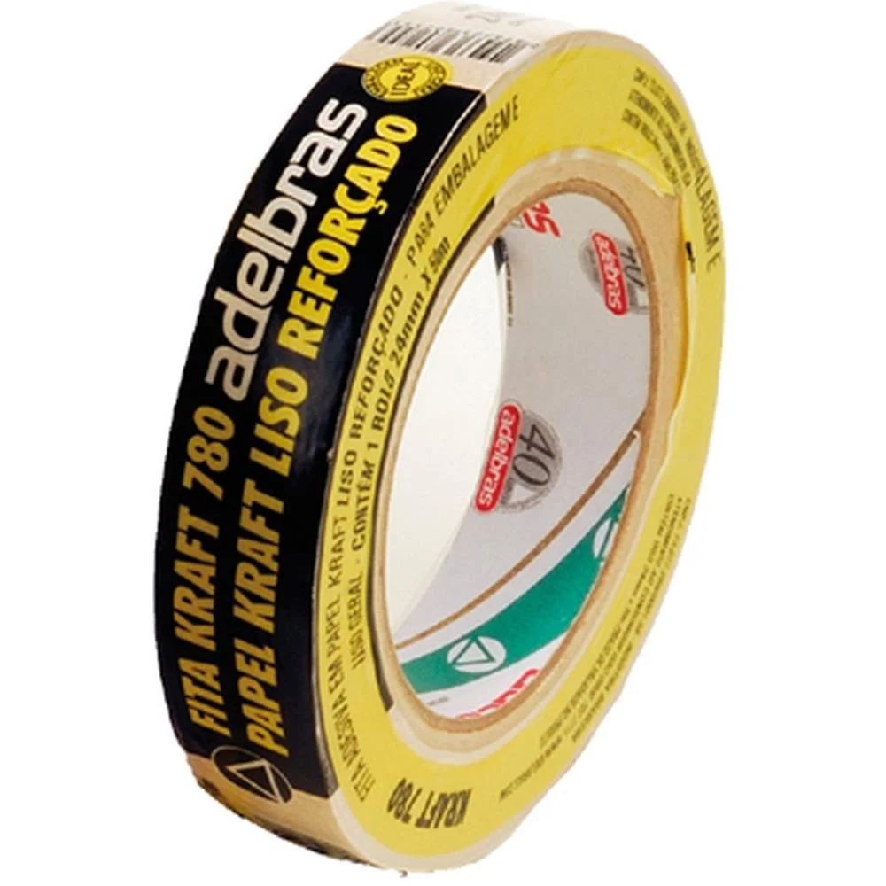 FITA PARA EMPACOTAMENTO PAPEL KRAFT 780 24MMX50MTS ADELBRAS (UNIDADE) - imagem 2
